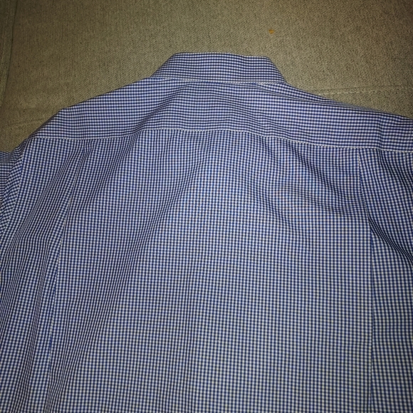 Neiman Marcus Trim Fit Wrinkle Free, 17/32-33, 80’s 2-Ply 100% Cotton Mens Shirt - Picture 6 of 9